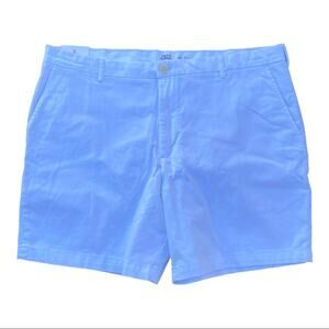 Izod Saltwater Flat Front Relaxed Fit Stretch Chino Shorts Bright White W40 NWT